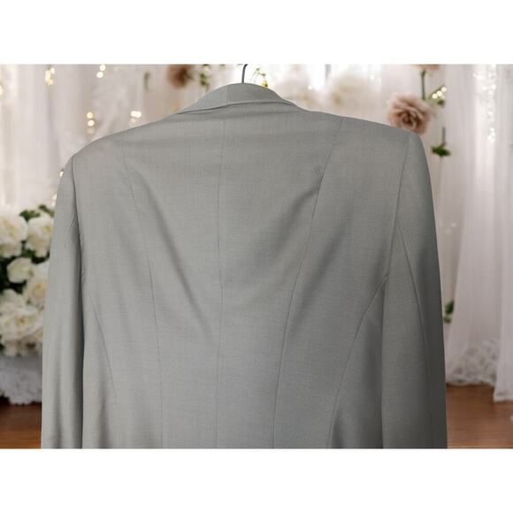 ESCADA by Margaretha Ley Blazer Jacket 100% Wool Silk Lining Size 38 - Picture 14 of 15